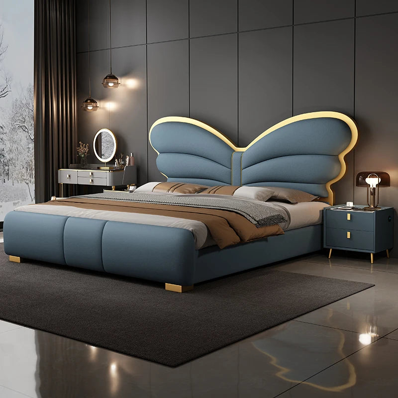 180X200cm double headboard frames and bases tatami solid wood bed sex bed bedroom furniture luxury king size