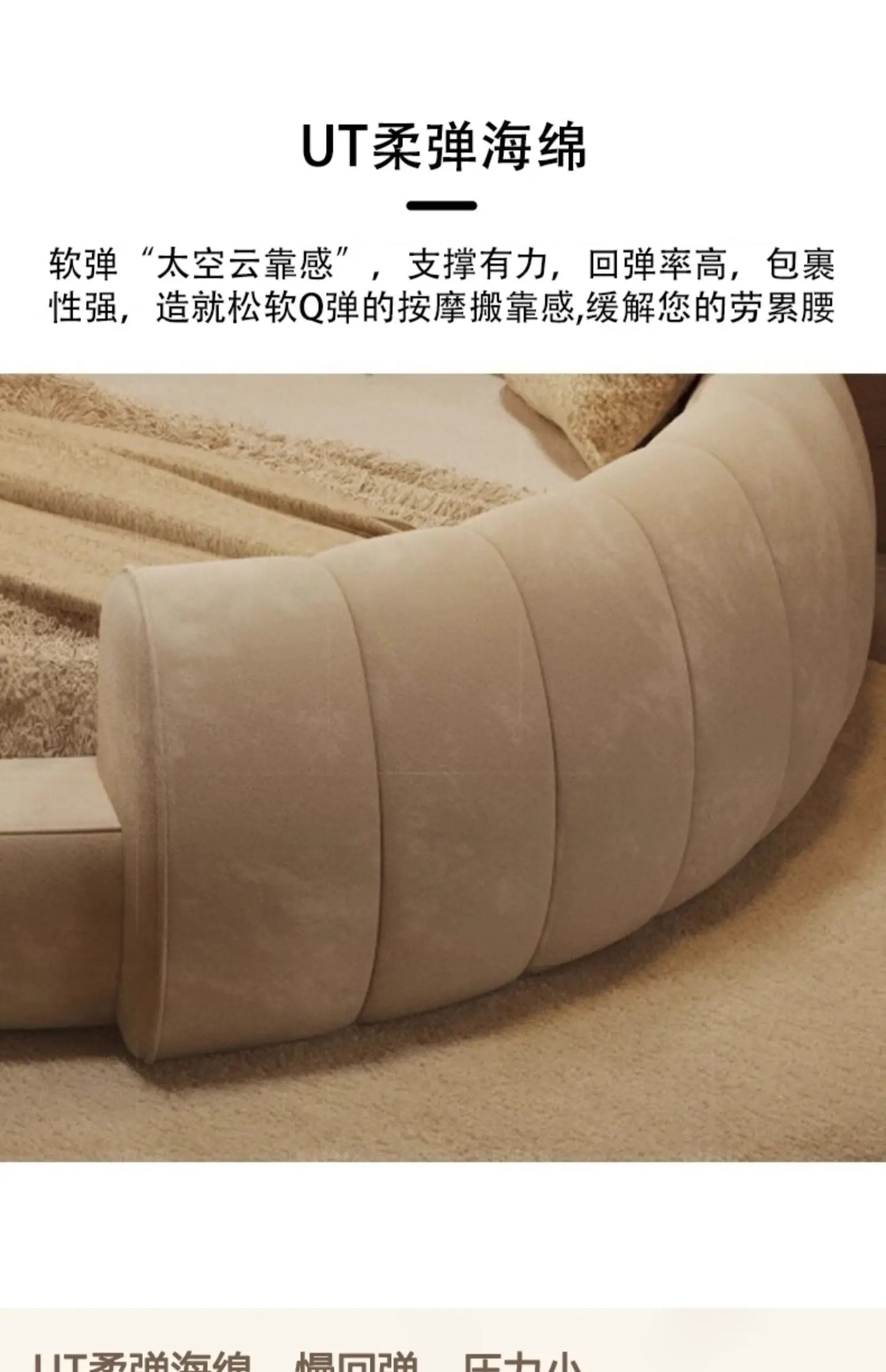 180X200cm furniture bedroom luxury king size Round bed Chest Double sex bed Base beds and frames full marriage bedrooms