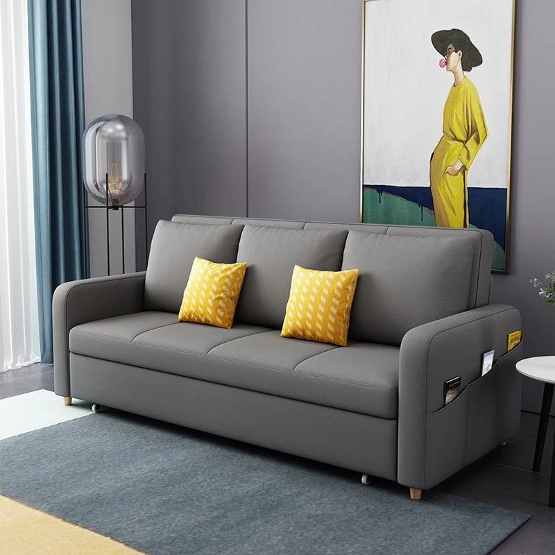Space Saving Multi-purpose Living Room Set Furniture Modern Fabric Folding Sofa Bed