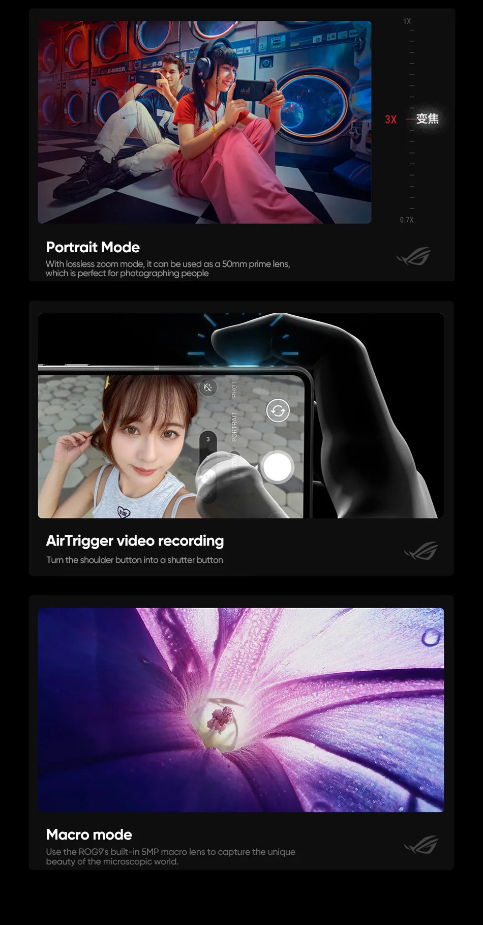 Global ROM ASUS ROG Phone 9 5G Smartphone Snapdragon 8 Elite 6.78" 185Hz LTPO Display 5800mAh 65W Charging Android 15 ROG 9 Pro