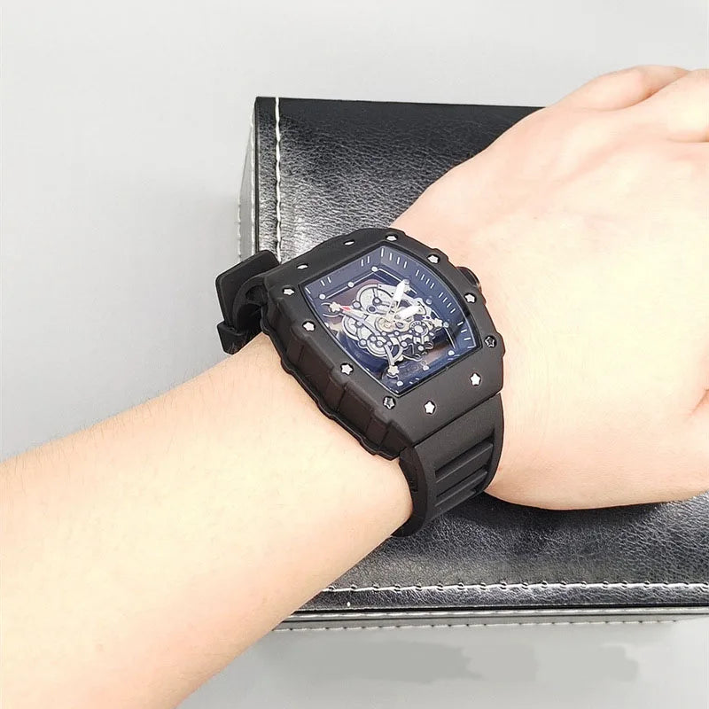 AL-56Atransparent double-sided openwork fashionable quartz watch for men, a luxurious gift for men's watches,Watches for men
