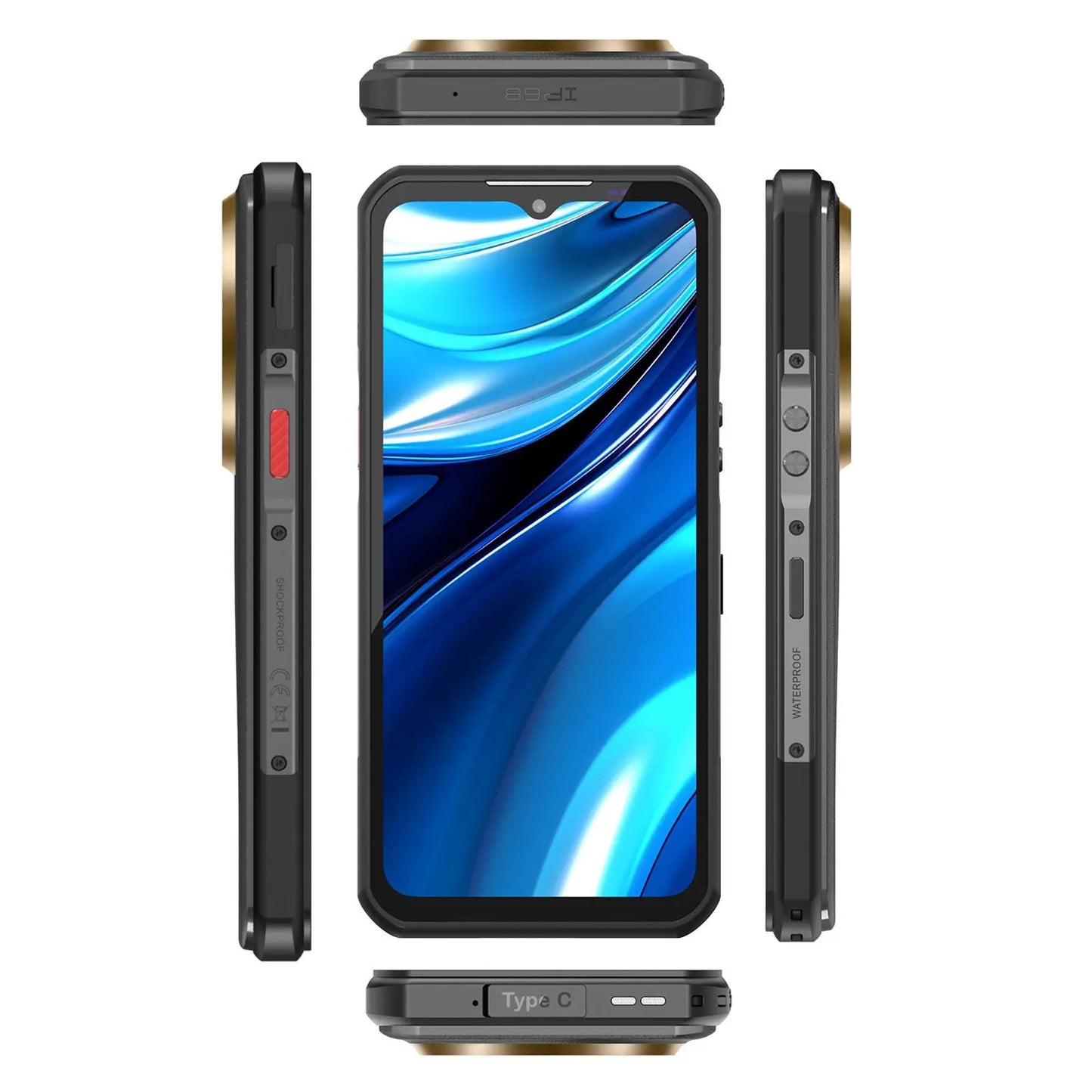 Oukitel WP39 Pro 5G Rugged Phone 12GB+512GB 6.6" 2.4K Screen Android 14 MediaTek Dimensity 6300+ 11000mAh Battery NFC Smartphone