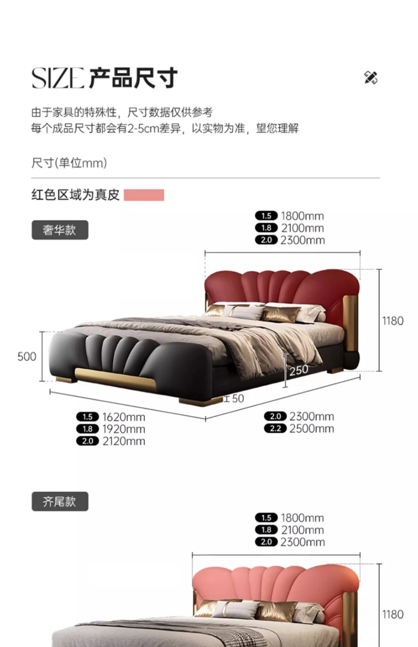 180x200cm luxury bed king size Base beds and frames living room cabinets double bed king size bed frames with head board