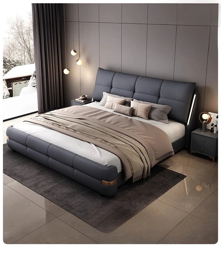 180x200cm Headboard frames and bed bases tatami super king frame royal bedroom furniture set luxury Bed table king size bed