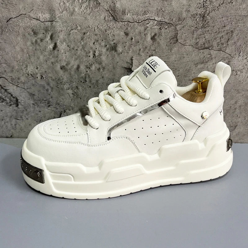 Fashion Men Casual Shoes Platform Non-slip Man Walking Sneakers Lightweight Male Running Shoes Breathable Platform Sport Shoes