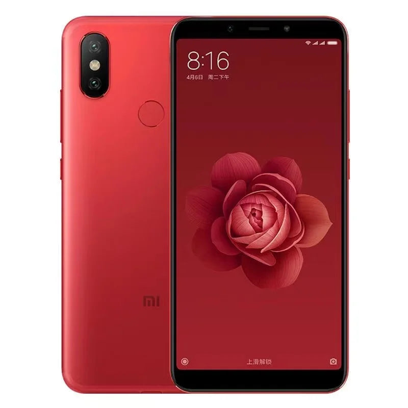 Global Versoin Xiaomi Mi 6X smartphone 20 million pixels celular googleplay Fingerprint Octa-core Global Rom 4G used phone