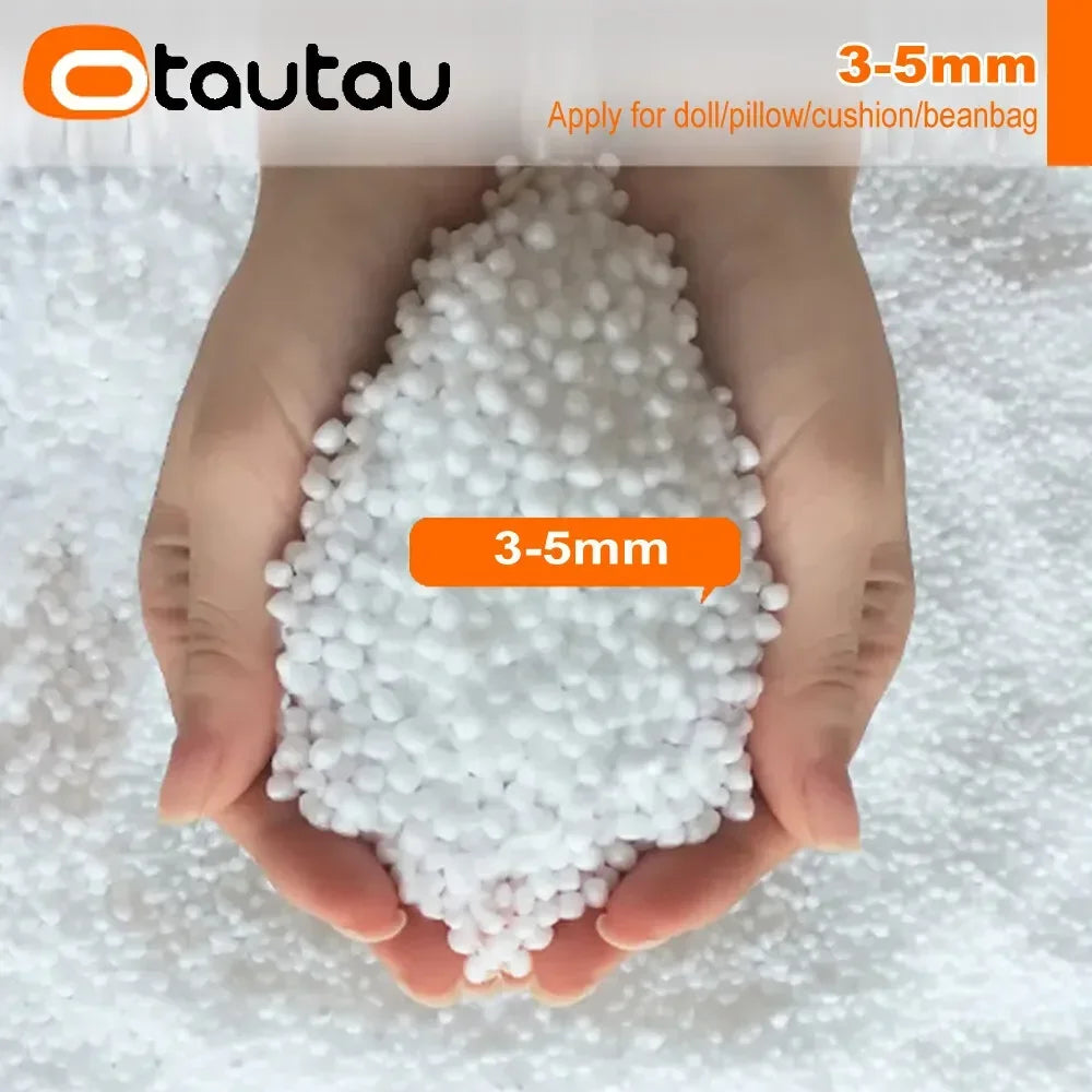 OTAUTAU 240L EPS Ball Filler for 3ft Beanbag Pouf 3-5mm Polyester Pillow Cushion Bean Bag Chair Snow Scene TL001