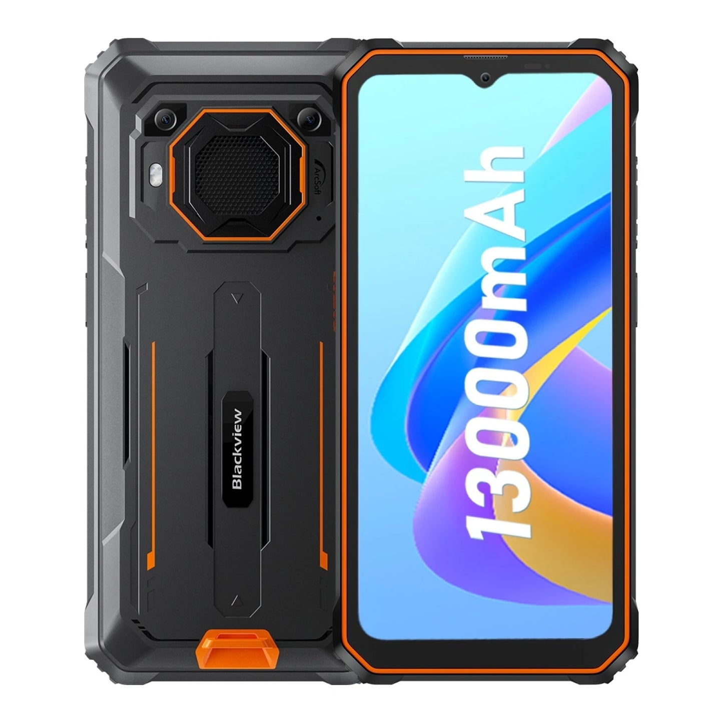 Blackview BV6200 Pro Rugged Phone Android 13 Helio P35, 6.56'' 6GB+128GB Smartphone 13000mAh 18W Fast Charge NFC Cell Phone