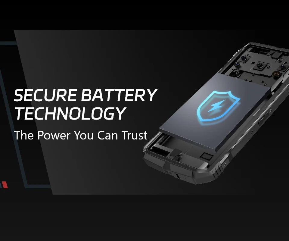 DOOGEE S Cyber Rugged Phone 6.58" 90Hz IPS Screen 10800mAh Large Battery 8GB+256GB 50MP AI Main Camera Android 14