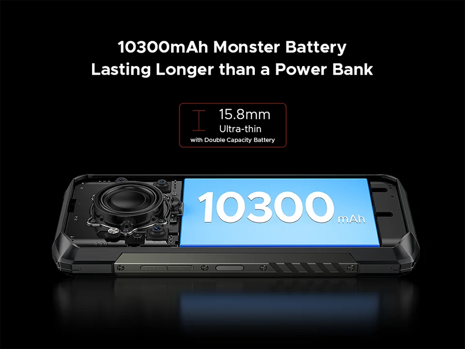 Global Version DOOGEE Blade20 Play 5G Rugged Phone 6.6” HD+ 90Hz 8GB 256GB 10300mAh Battery 50MP Camera Android 15 Mobile phone