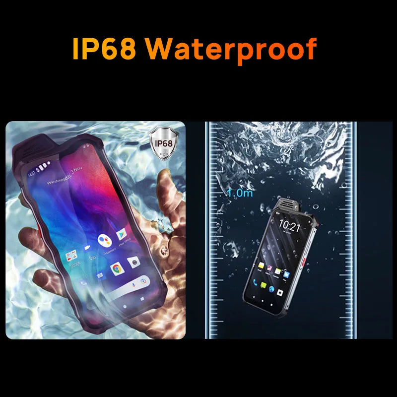 UNIWA W888 ATEX Explosion Rugged 4G Smartphone IP68 24MP Andriod 11 4GB+64GB Octa Core 6.3“ HD Screen 4400mAh PTT Mobile Phone