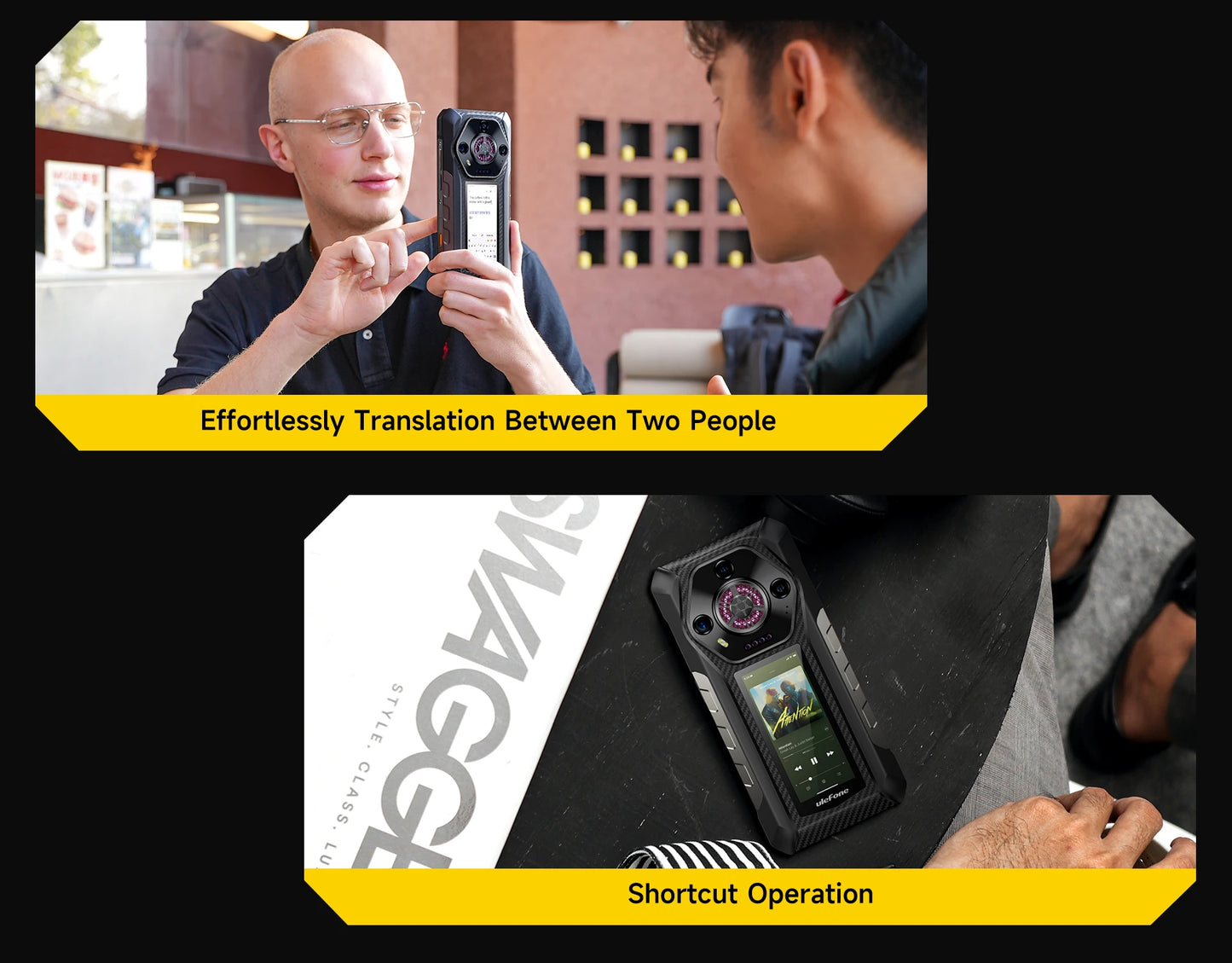Ulefone Armor 30 Pro 5G Rugged Phone Android 14 Smartphone 6.95" 120Hz 32GB+512GB 12800mAh Night Camera 64MP NFC