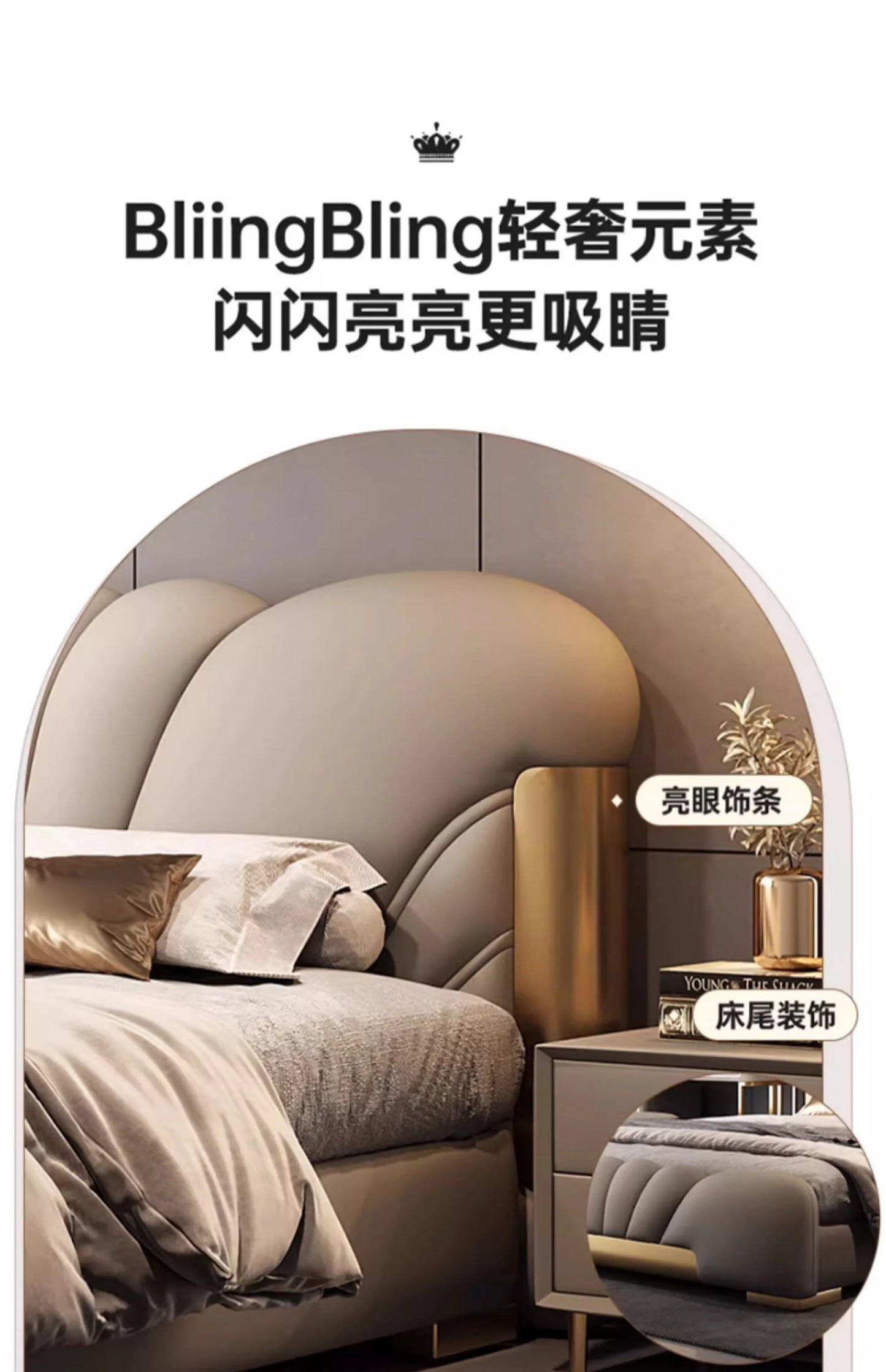 180x200cm luxury bed king size Base beds and frames living room cabinets double bed king size bed frames with head board