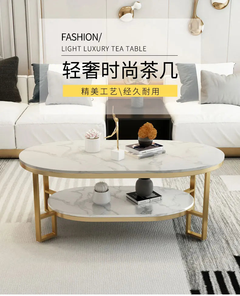 Mid Century Modern Coffee Table Trendy Classic Oval Nordic Coffee Table Aesthetic Beauty Table Basse De Salon Home Furniture