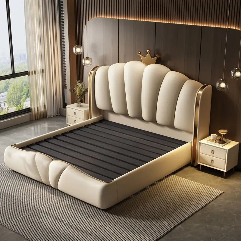 European Princess Bed Nordic Design Beauty Modern Luxury Bed Sun Castle Capsule Children Double Wooden Beliche Patio Furniture