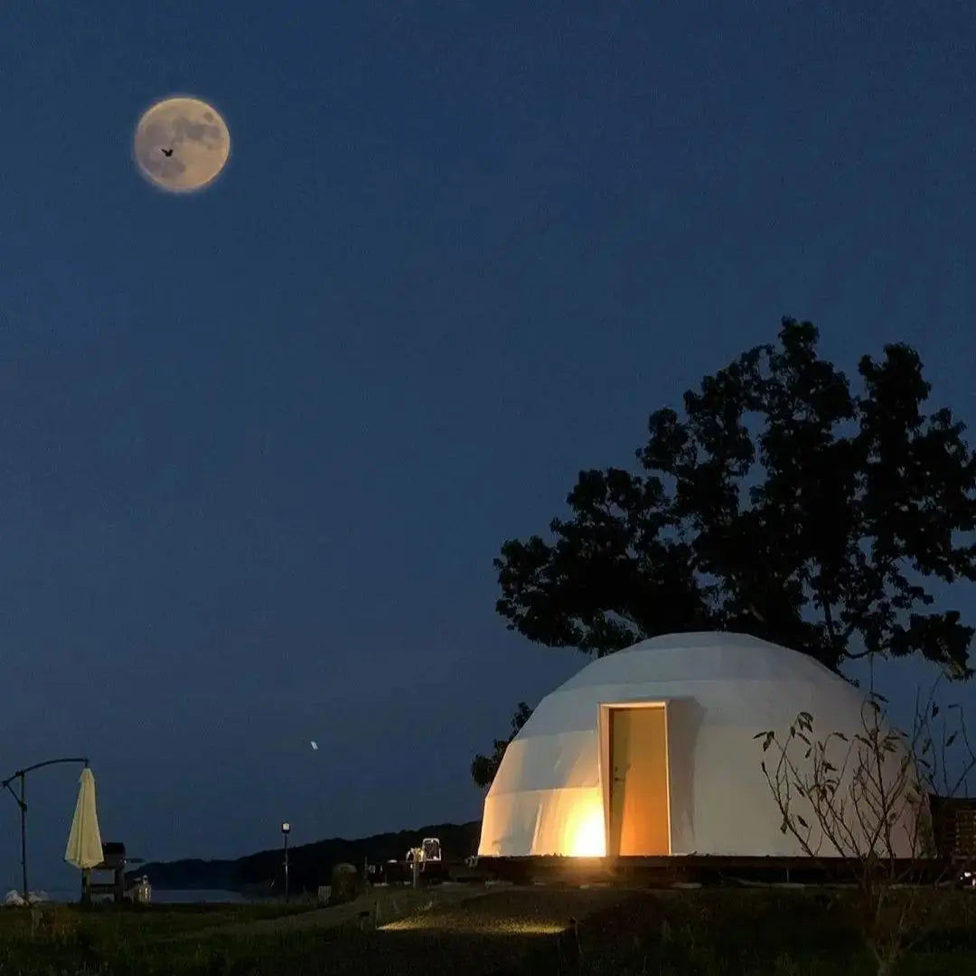 【Europe Stock】White/Green 7M Standard Or Luxury Geodesic Dome Tent Outdoor Waterproof PVC Shelter For Wedding Party Glamping