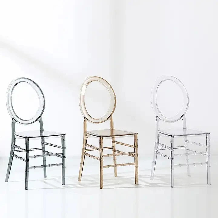 96pcs) Wholesale Crystal Transparent Hotel Party Events Clear Chiavari Chairs for wedding dinner table 281