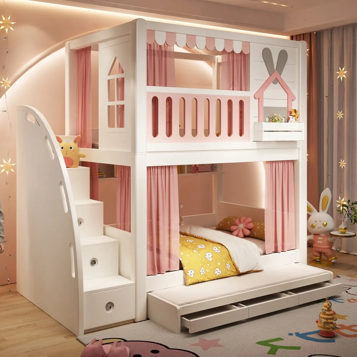 Girl Boy Princess Bed Castle Tree House High Low Mother Bed