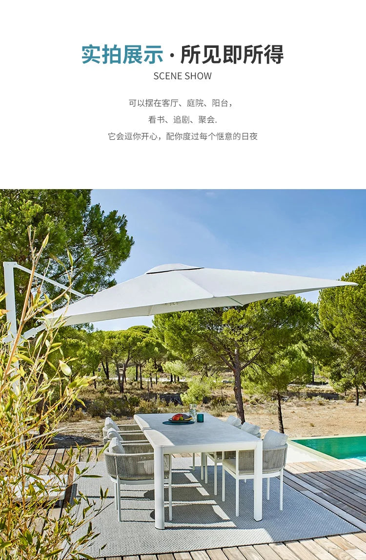 Leisure Balcony Garden Chair Coffee Table Outdoor Modern Living Room Garden Chair Hotel Aluminum Furniture Silla De Jardín MHHYY