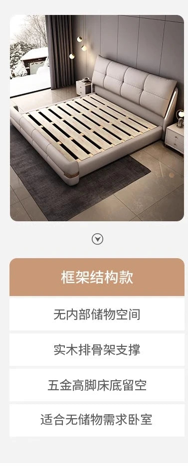 180x200cm Headboard frames and bed bases tatami super king frame royal bedroom furniture set luxury Bed table king size bed
