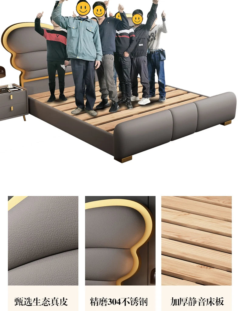 180X200cm double headboard frames and bases tatami solid wood bed sex bed bedroom furniture luxury king size
