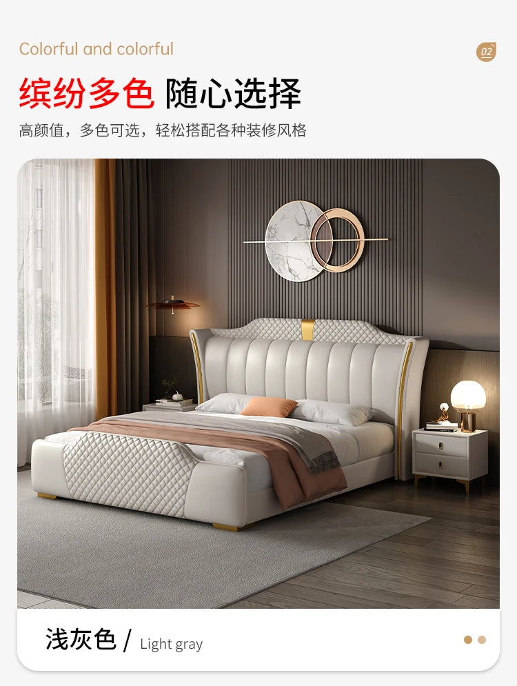 180X200cm home furniture Bed table luxury king size Base beds and frames double beds king size bed frames with head board