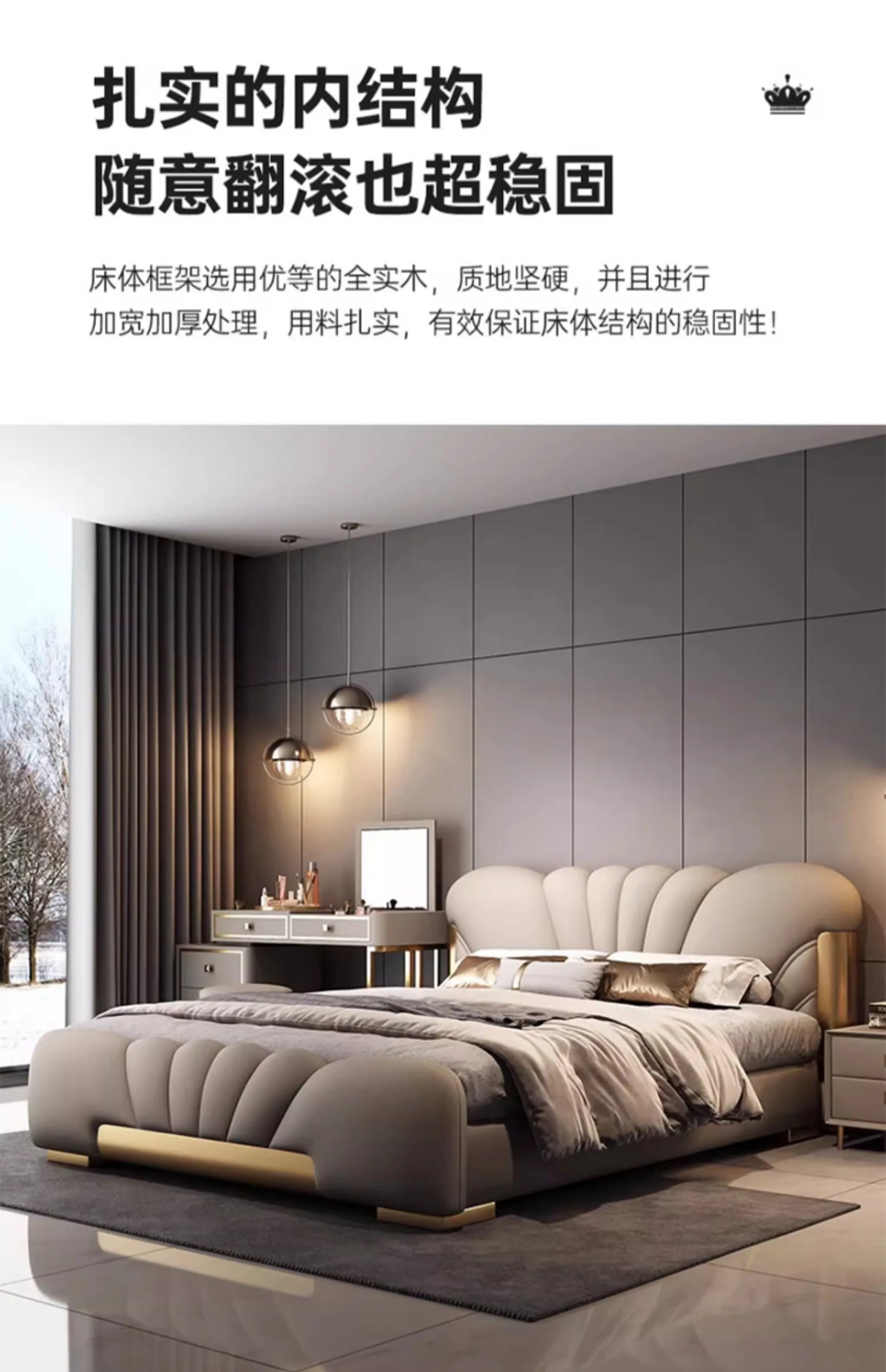 180x200cm luxury bed king size Base beds and frames living room cabinets double bed king size bed frames with head board