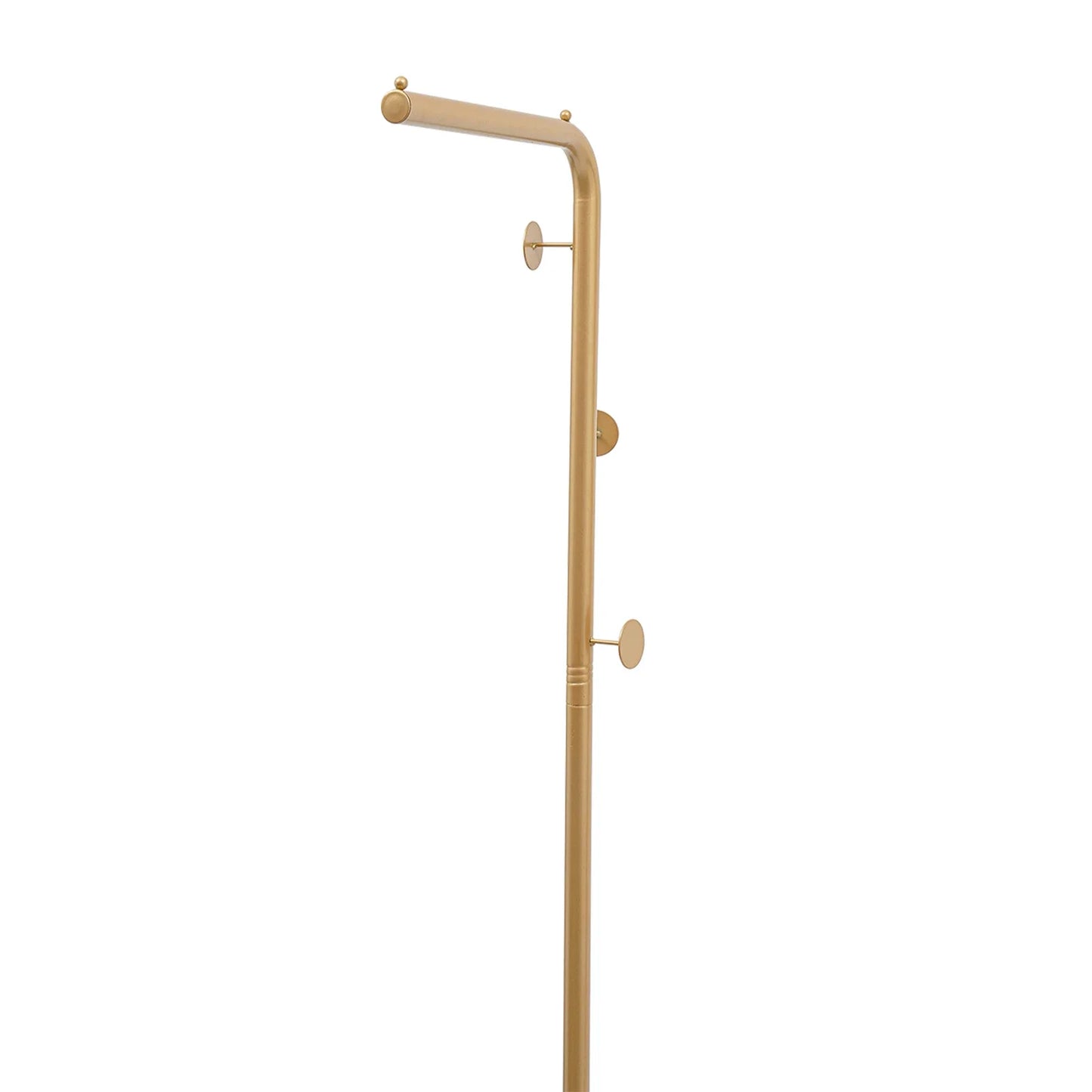 Modern Free Standing Coat Rack with 3 Hooks and Slate Base, Perfect for Organizing Clothes, Bags, and Accessories in Small