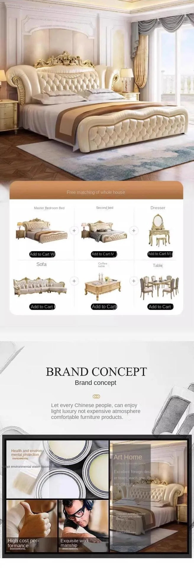 Wooden King Size Frame Double Bed Luxury Unique Twin Room European Bed Aesthetics Modern Lit 2 Personnes Home Furniture