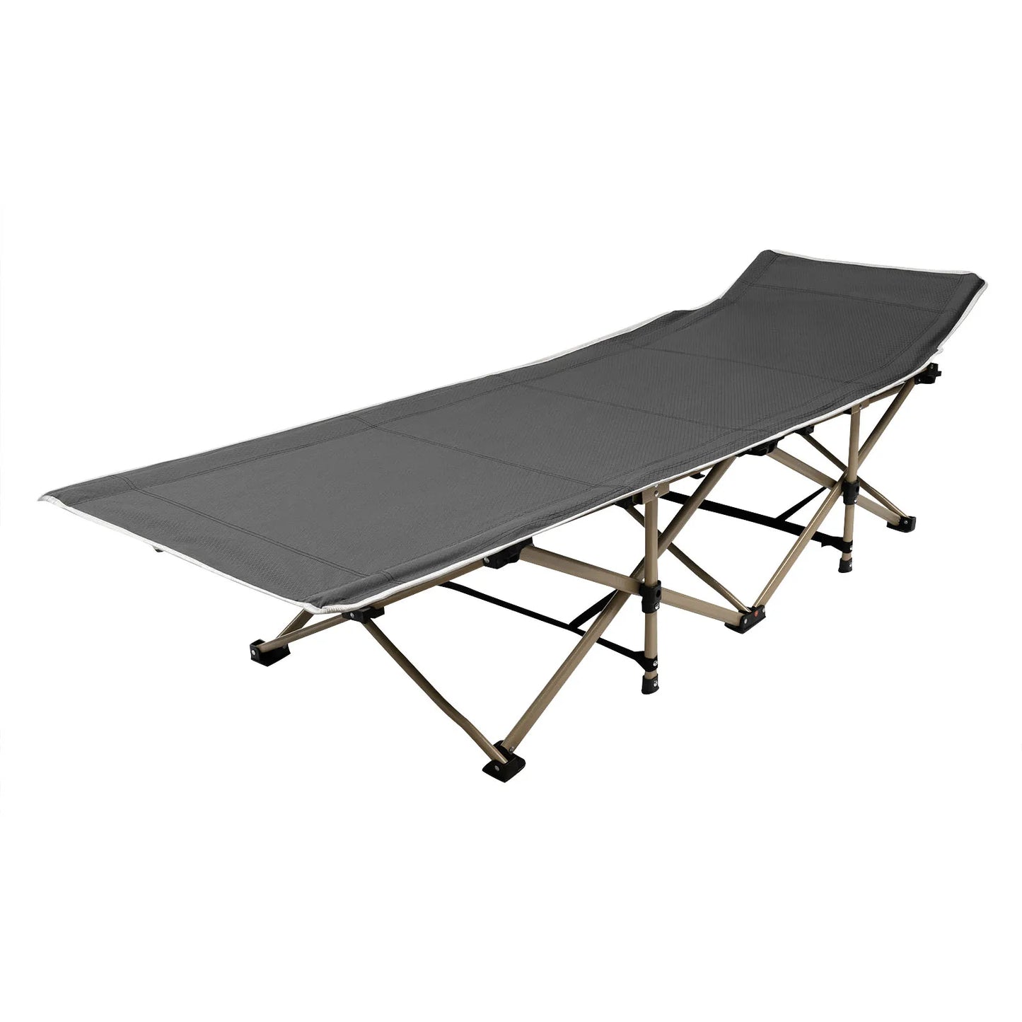 Camping Cots, High-Strength Carbon Steel, 1200D Oxford Cloth, Elevated 15" Bed (7528in), Comfortable and Breathable, Easy