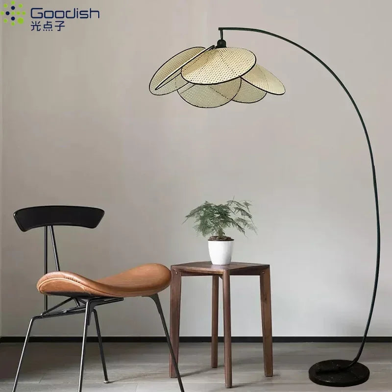 Japanese Wabi Sabi Art LED Pendant Lights Nordic Luxury Bamboo Rattan Lamp for Living Dining Bed Room Home Decoration Chandelier
