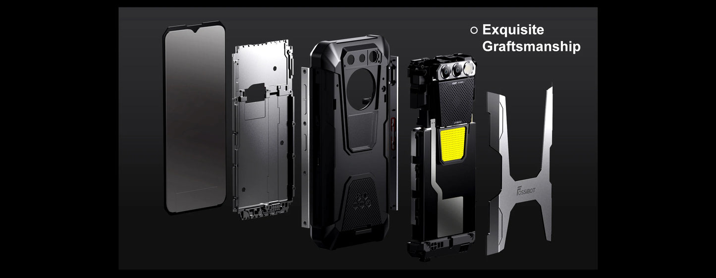 FOSSiBOT-F106PRO Rugged Smartphone, Android 14 Cellphone, 12000mAh, NFC, GPS, Helio G85, Mobile Phone, World Premiere