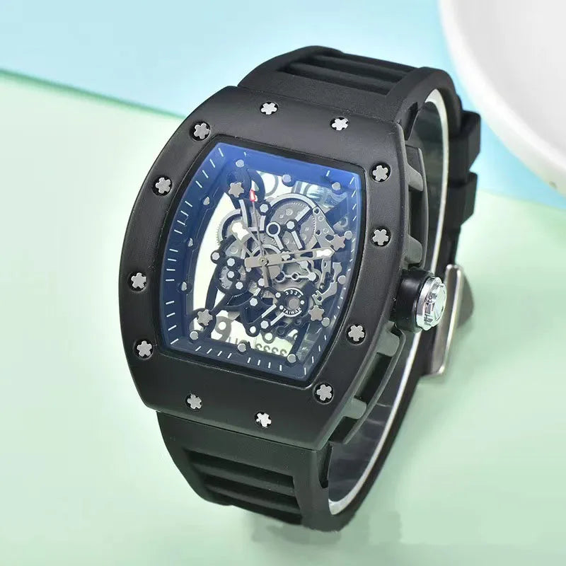 AL-56Atransparent double-sided openwork fashionable quartz watch for men, a luxurious gift for men's watches,Watches for men
