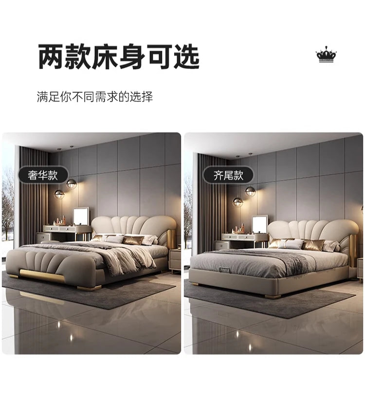 180x200cm luxury bed king size Base beds and frames living room cabinets double bed king size bed frames with head board