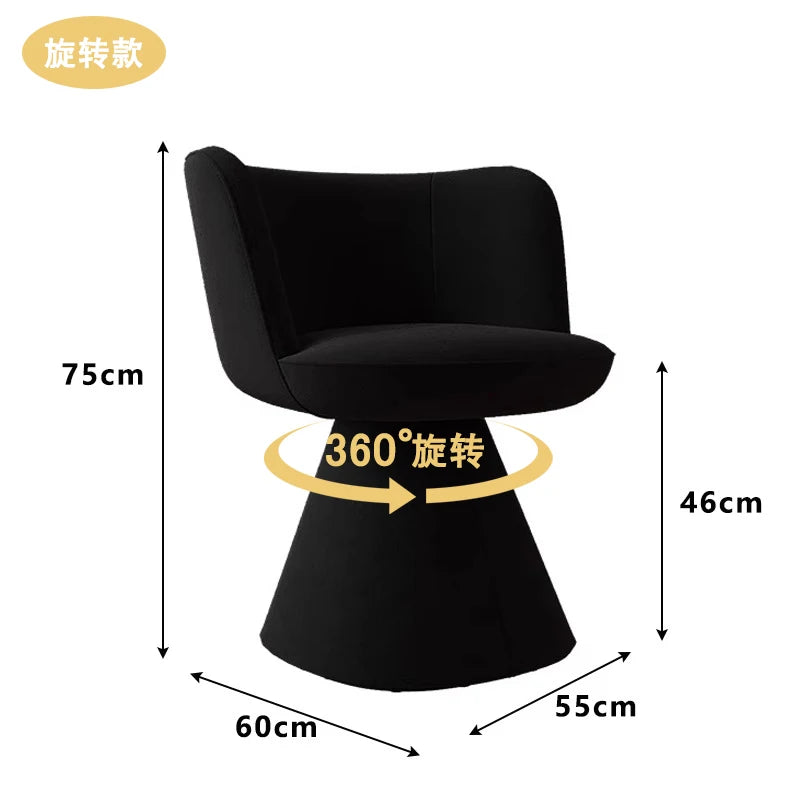 Luxury Makeup Chairs Furniture Bedroom Dressing Table Stool Red Female Rotating Dining Chair Cloak Room Sofa Stools Customized