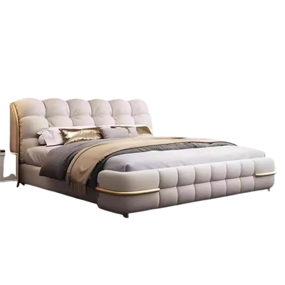Aesthetic Luxury Unique Bed Queen Elastic Bedroom Double Bed Sleeping 180x200 Camas De Matrimonio Dormitorio Home Decoration