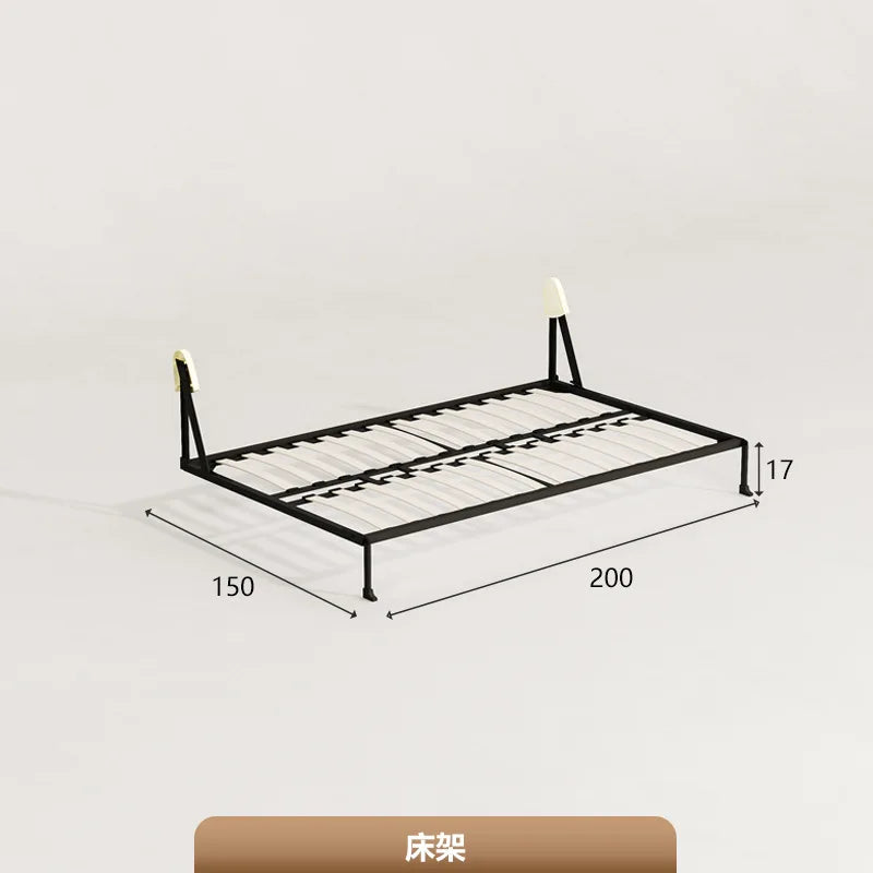 Multifunctional rollover invisible bed modern desk wardrobe integrated folding bed wall bed space saving