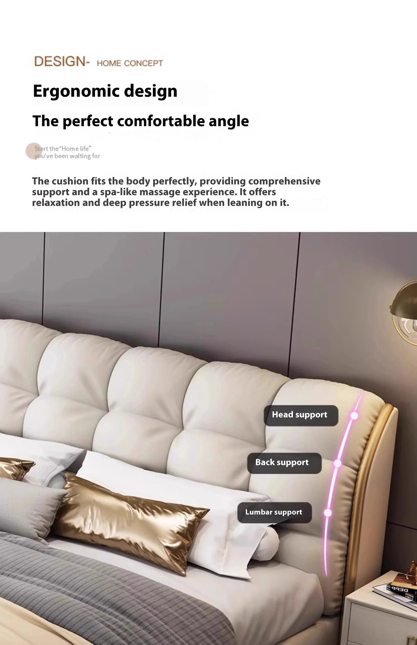 Aesthetic Luxury Unique Bed Queen Elastic Bedroom Double Bed Sleeping 180x200 Camas De Matrimonio Dormitorio Home Decoration