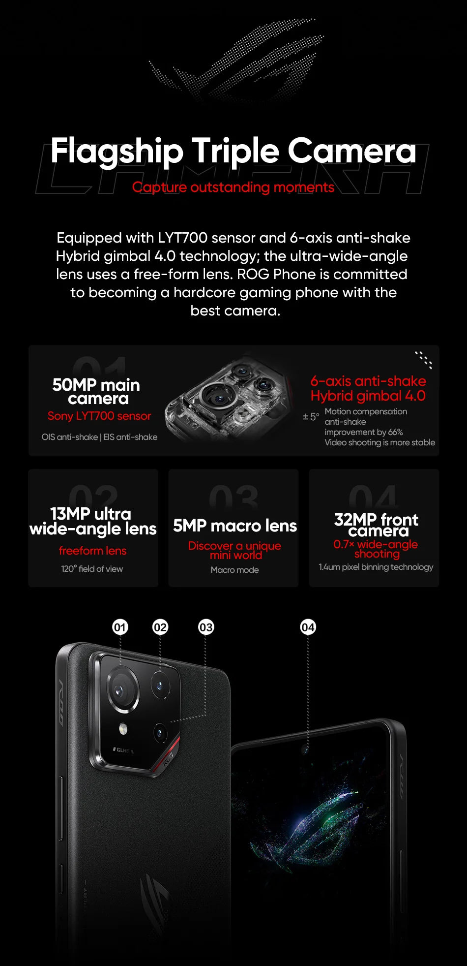 Global ROM ASUS ROG Phone 9 5G Smartphone Snapdragon 8 Elite 6.78" 185Hz LTPO Display 5800mAh 65W Charging Android 15 ROG 9 Pro