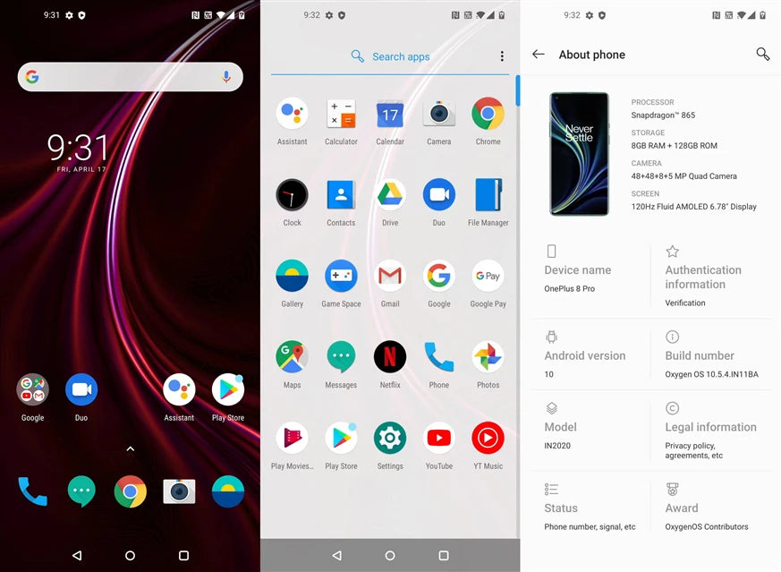 OnePlus 8 Pro 5G Smartphone Snapdragon 865 6.78" Fluid AMOLED 120Hz Screen 48MP Camera 4510mAh Warp Dash Charge New Global Rom