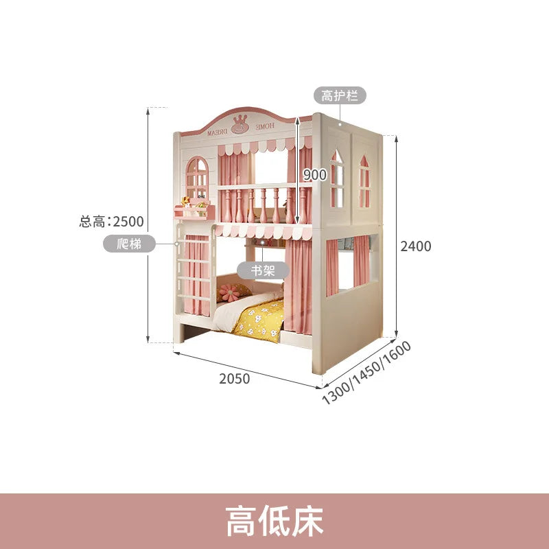 Girl Boy Princess Bed Castle Tree House High Low Mother Bed