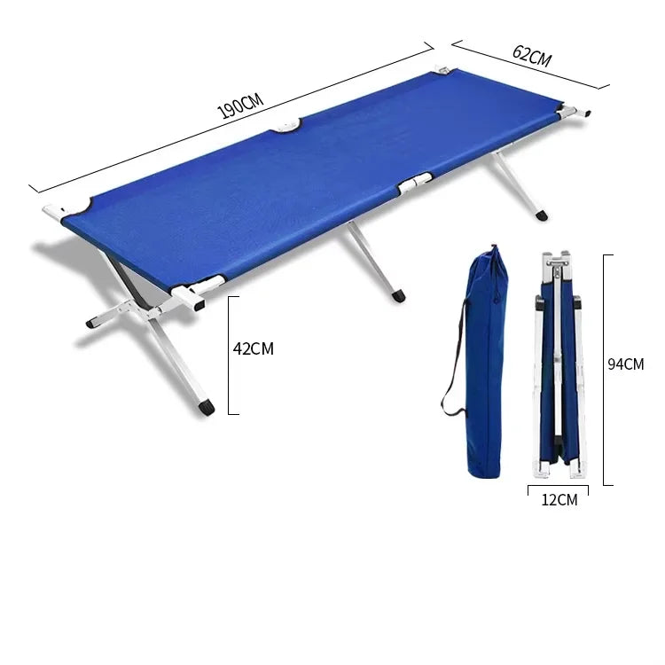 Custom Ultra Lightweight Aluminum Alloy Folding Cot Outdoor Camping Marching Tactical Bed Ultra Wide and Comfortable