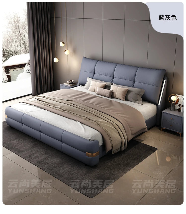 180x200cm Headboard frames and bed bases tatami super king frame royal bedroom furniture set luxury Bed table king size bed