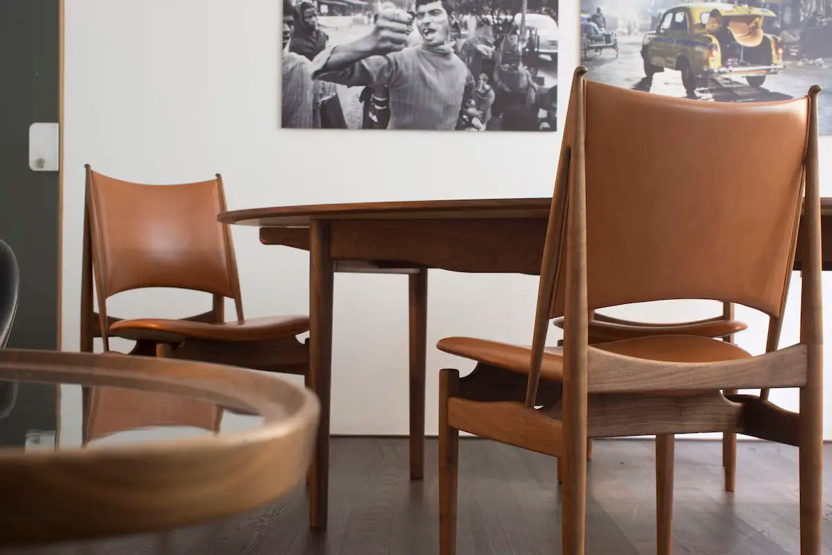 Solid Wood Dining Chair - Nordic Retro Danish Design, Wabi-Sabi Style for Hotel & Restaurant