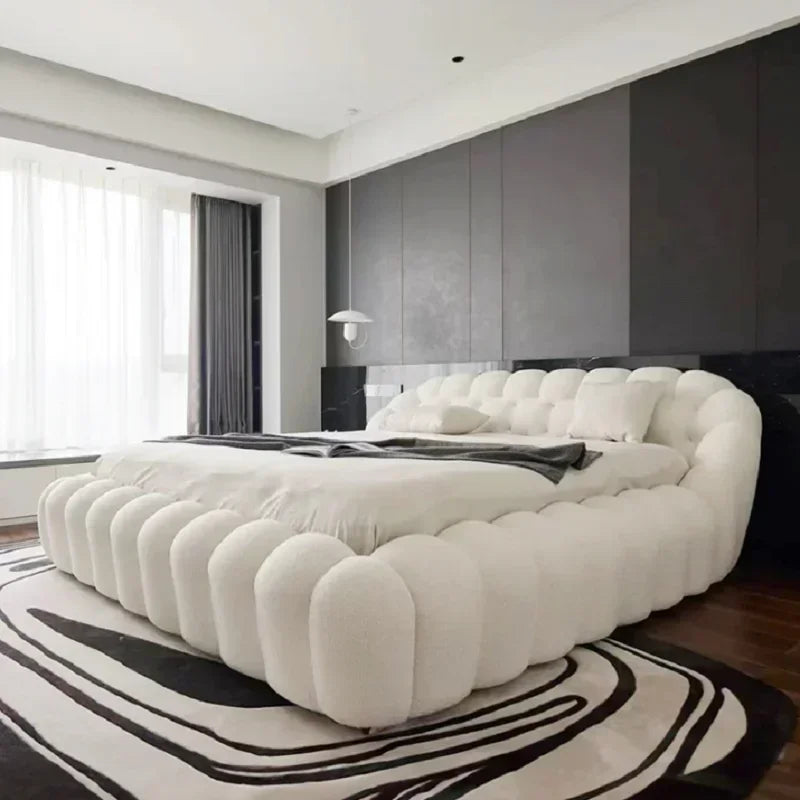 Double Modern Bed Bedroom Girls Design Sex Multifunctional Beauty Bed Sun Sleeping Princess Portable Beliche Trendy Furniture
