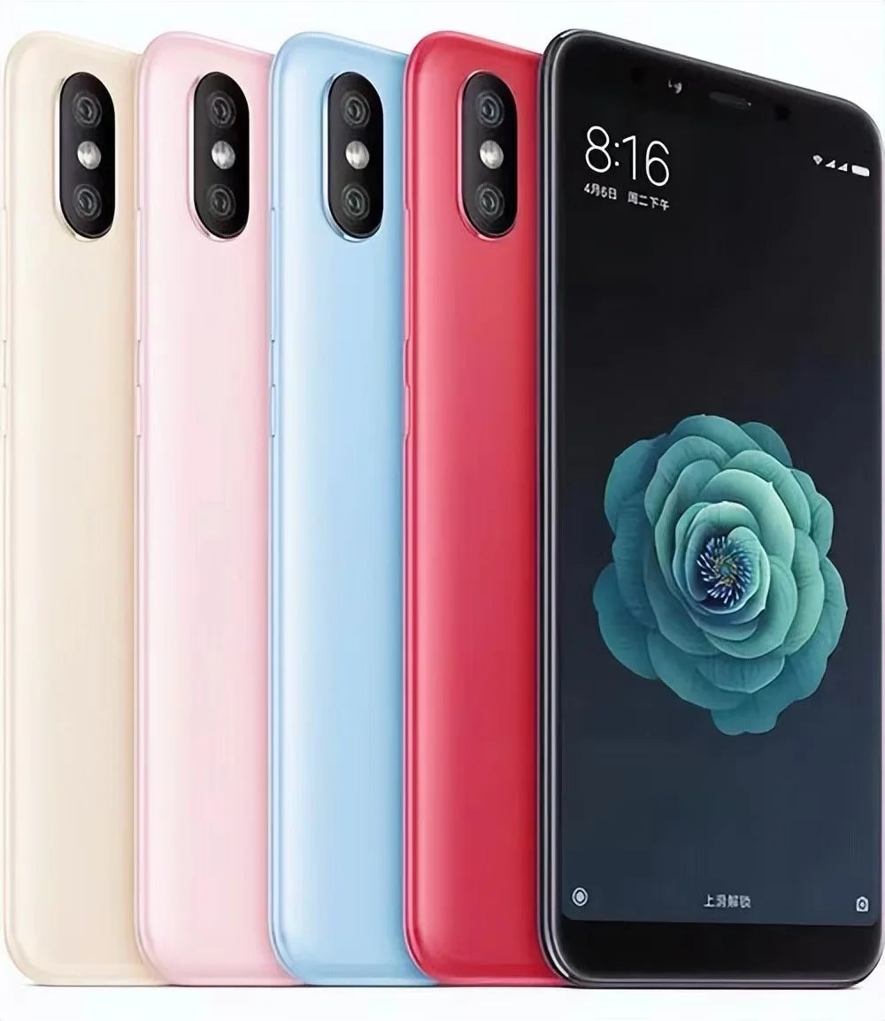 Global Versoin Xiaomi Mi 6X smartphone 20 million pixels celular googleplay Fingerprint Octa-core Global Rom 4G used phone