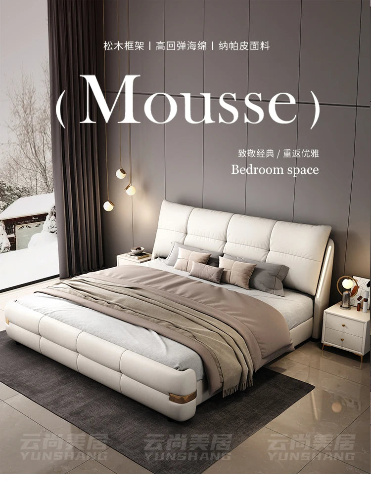 180x200cm Headboard frames and bed bases tatami super king frame royal bedroom furniture set luxury Bed table king size bed