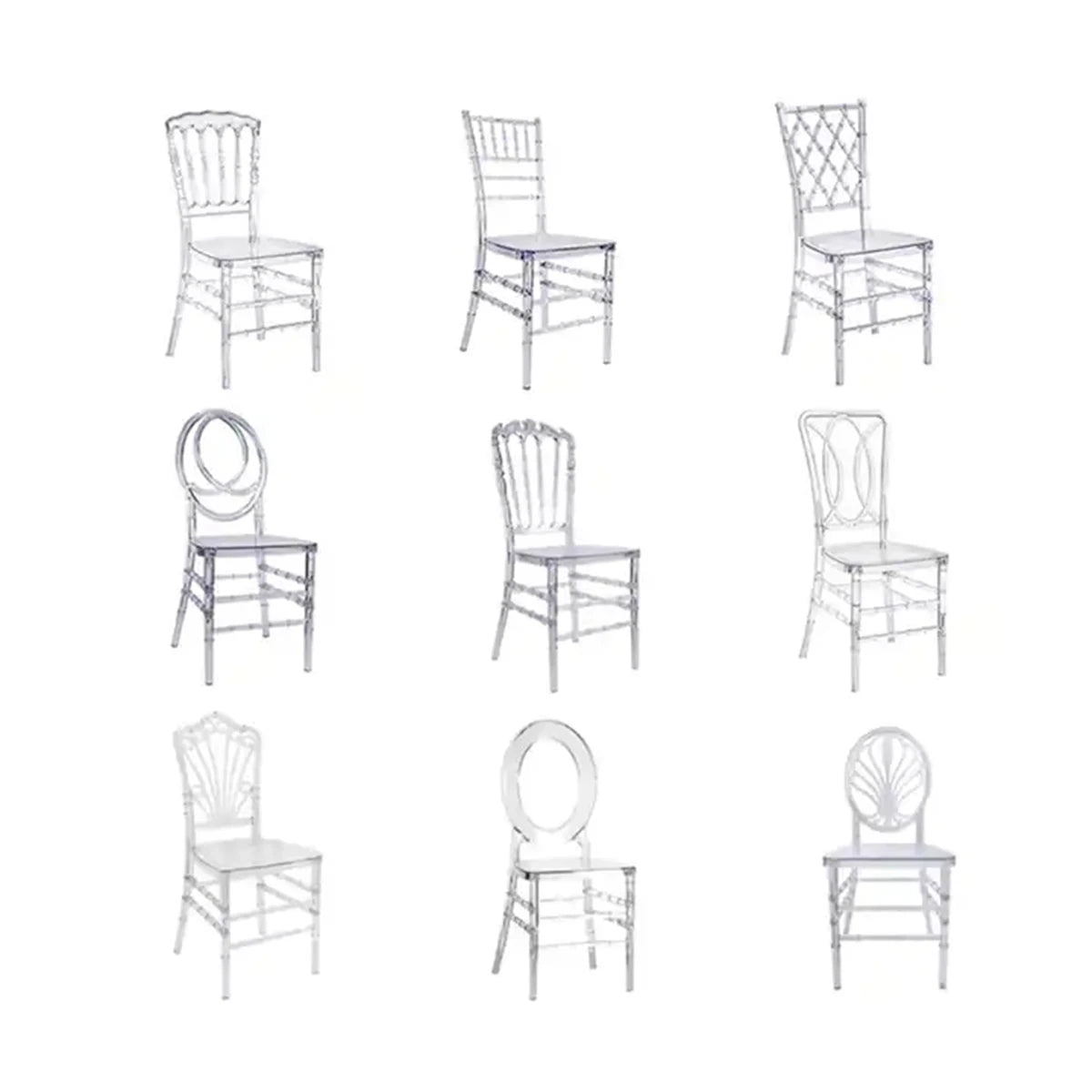 100pcs)Modern Restaurant Wedding Party Chairs plastic Stackable Hotel Gold Chiavari Chairs 1149