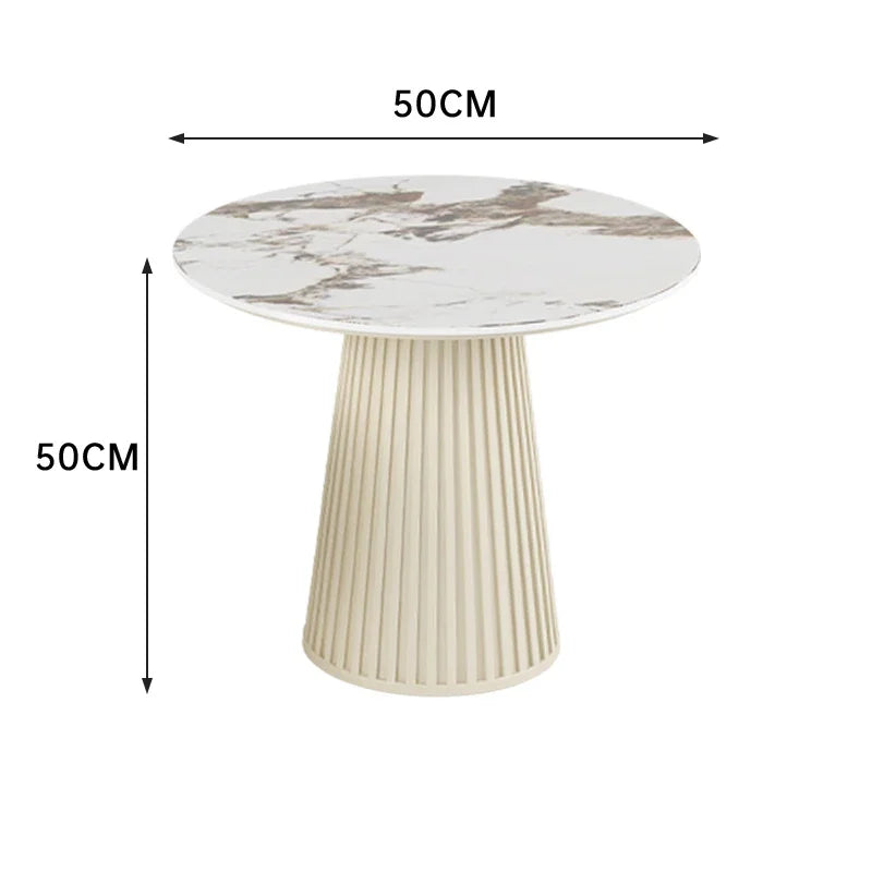 Cream Wind Rock Plate Coffee Table Living Room Small Simple Tea Table Center Modern Hallway Mesa Centro Salon Furniture Home