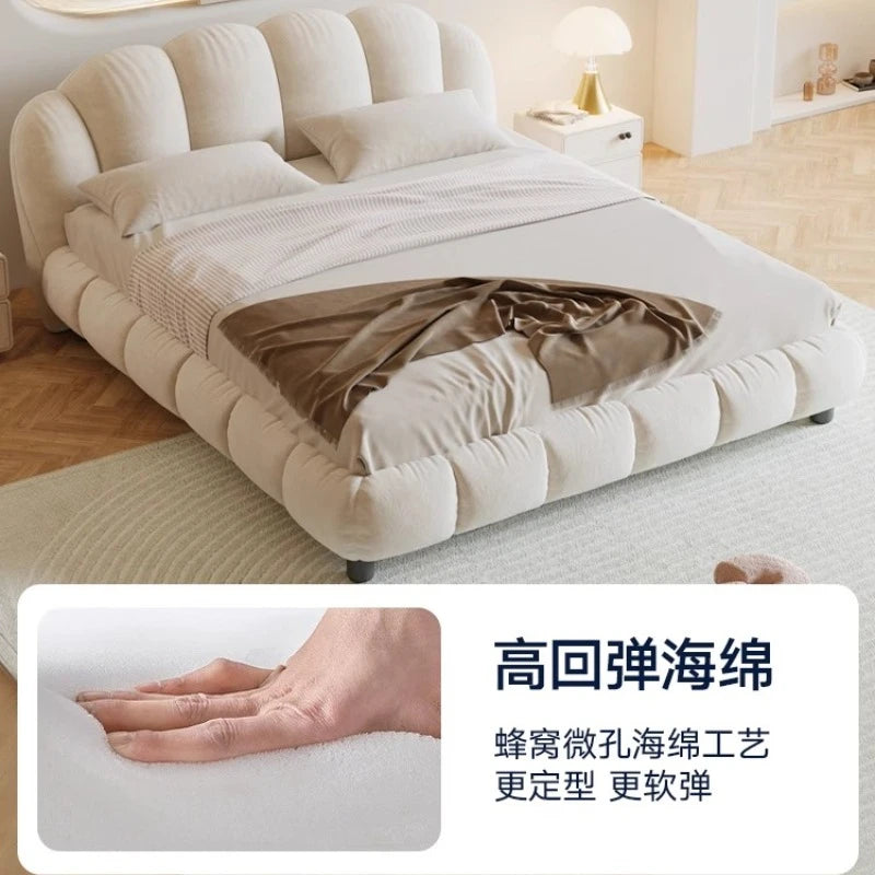 180x200cm Nordic bedroom sets full set furniture bedframes queen size side table bed frame king size frame double bed